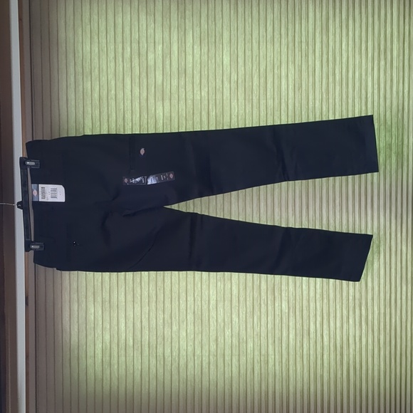 NWT Dickies Black Stretch Double Knee Pant - Slim Fit - Size 2R - Picture 8 of 13